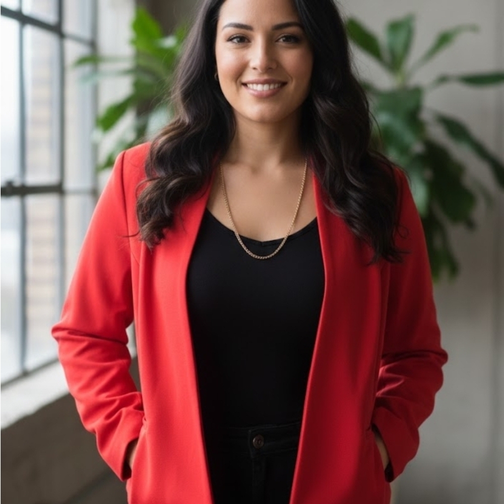 Women's Red Blazer